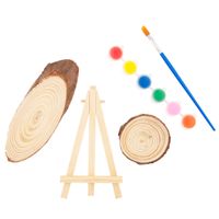 C153902  PLASTER DREWNA + FARBY MINI SZTALUGA ZESTAW DIY