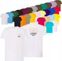 męska KOSZULKA T-SHIRT z HAFTEM firmowa reklamowa LOGO napis grafika 5 szt