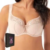 Biustonosz semisoft GORSENIA K647 Alicante Beż 85E Stanik wygodny wytrzymał