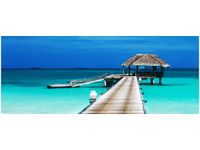 100X40CM DOMEK TROPIKACH OBRAZ DREWNO