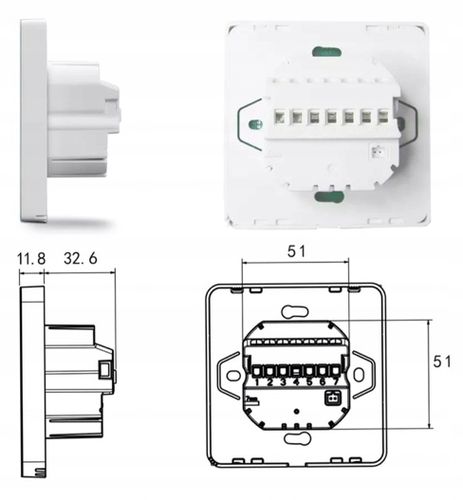Termostat Pokojowy Wifi Cyfrowy Regulator Lcd 16A na Arena.pl