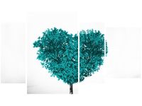 OBRAZ TREE OF LOVE MIŁOŚĆ SERCE PRZYRODA