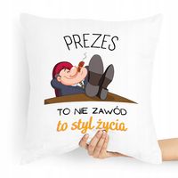 Dla Prezesa Viceprezesa Poduszka To Styl Życia Z Nadrukiem Ze Zdjęciem