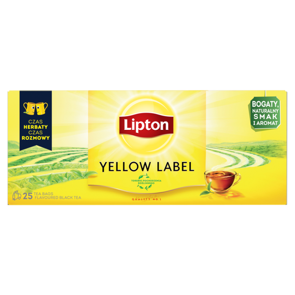 Lipton Yellow Label Herbata 25 torebek zdjęcie 1