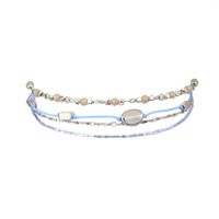 naszyjnik choker boho błękit n529