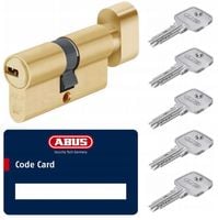 WKŁADKA DRZWIOWA ABUS D10 Z GAŁKĄ MOSIĄDZ 45/45G