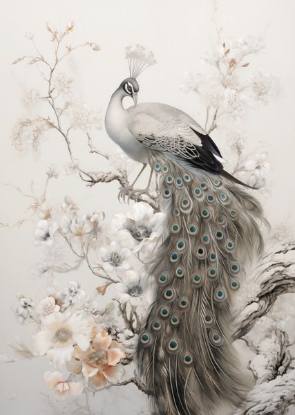 Plakat 64x90cm Pawia Gracja zdjęcie 1