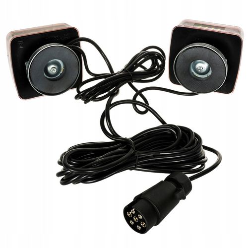 ZESTAW LAMP LED PRZYCZEPY PRZYCZEPKA NA MAGNES Z PRZEWODEM 7.5 M na Arena.pl