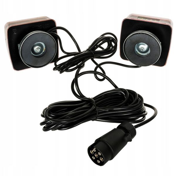 ZESTAW LAMP LED PRZYCZEPY PRZYCZEPKA NA MAGNES Z PRZEWODEM 7.5 M zdjęcie 7