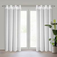 Firana na przelotkach 140X250 gotowa KIRA1 biała