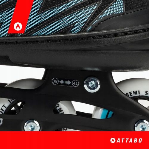 Łyżworolki dziecięce ATTABO 2w1 rolki i łyżwy Kylo L (38-41) Regulowane na Arena.pl