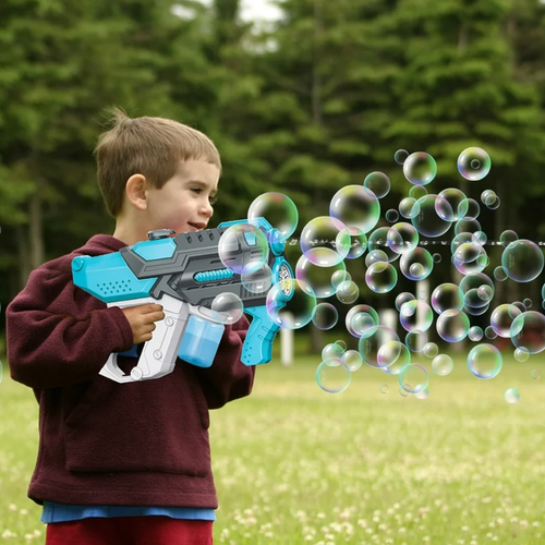 pistolet na bańki i wodę elektryczny automatyczny karabin wodny 2w1 na Arena.pl