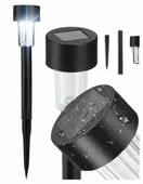 Lampa solarna LED ogrodowa lampka wbijana słupek