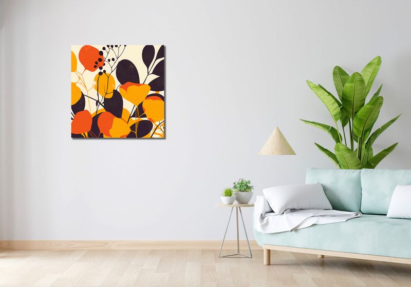 Obraz 70x70cm Ogrodowa Paleta zdjęcie 2