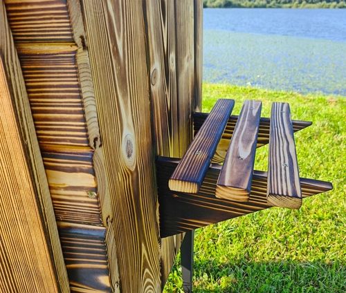 WĘDZARNIA DREWNIANA DOMOWA OGRODOWA WĘDZARNIK PALENISKO RURY GOTOWY ZESTAW na Arena.pl