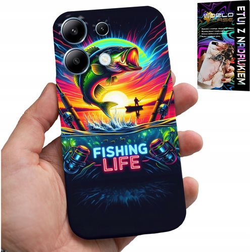 ETUI DO XIAOMI NOTE 13 5G - WZORY WĘDKARSKIE RYBY POŁÓW WĘDKA PLECKI na Arena.pl