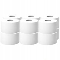 Papier Toaletowy Dwuwarstwowy Celulozowy JUMBO Celuloza Biały 100m 12 Rolek