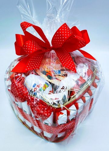 Tort KINDER Box Kosz Prezentowy Urodziny Imieniny Prezent Zestaw 18 30 40 na Arena.pl