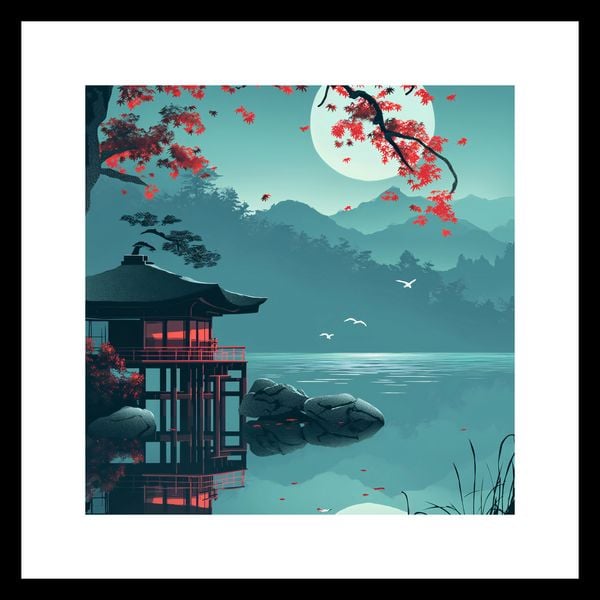 Plakat 20x20cm Japoński Pawilon zdjęcie 3