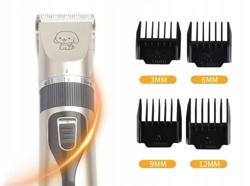 Maszynka Do Strzyżenia Psa Psów Kotów Zwierząt Golarka Zestaw Cicha na Arena.pl