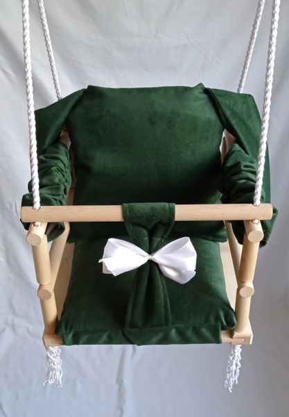 HUŚTAWKA 3w1 DLA DZIECI KRÓLICZEK kolor ZIELONY zdjęcie 3