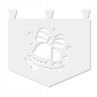 M4 Zazdrostka kuchenna firana ŚWIĄTECZNA Boże Narodzenie DZWONECZKI 35x35