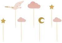 Dekoracje Do Muffinek Babeczek - Bocian 11Cm-12Cm 7 Sztuk