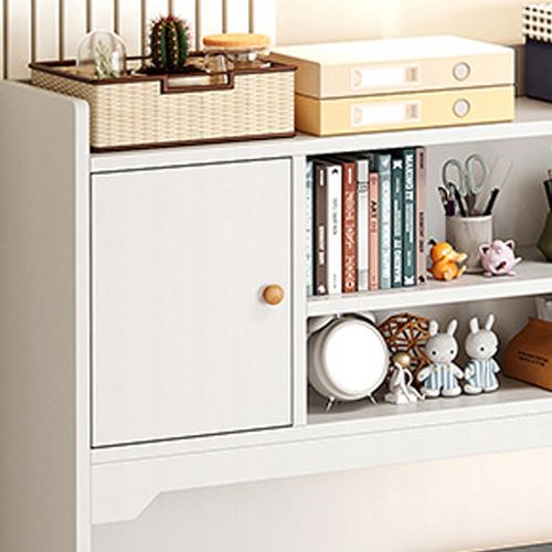 BIURKO KOMPUTEROWE BIAŁE LOFT POD LAPTOP KOMPUTER NOWOCZESNE Z 7 PÓŁKAMI na Arena.pl