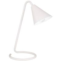 Biurkowa lampa stojąca Monty 3089 biała metalowa do biura