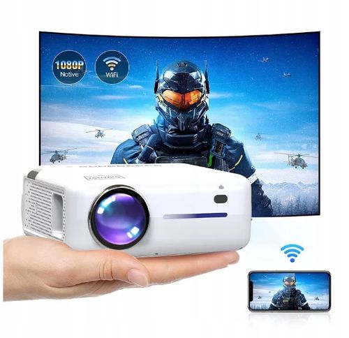 Mini Projektor do Telefonu Smartfona Przenośny Mały Rzutnik Android WiFi 4K na Arena.pl