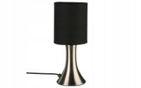 LAMPKA NOCNA CZARNA NA DOTYK LAMPA STOŁOWA DO SYPIALNI SALONU DOTYKOWA E14