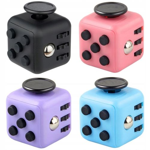 4X HAND CUBE KOSTKA ANTYSTRESOWA FIDGET CUBE TOYS przyciski pokrętła w dłoń na Arena.pl