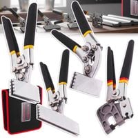 szczypce blacharskie deklarskie 3 szt + felcarka zestaw szczypiec 4 el etui