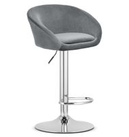 Hoker EAST - aksamit szary / baza chrom