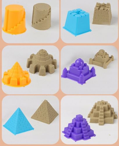 Zestaw Konstrukcyjny Dźwig Piasek Kinetyczny Pojazdy Budowlane dla Dzieci na Arena.pl