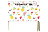 PARAWAN PLAŻOWY Owoce i lody z indywidualnym napisem 3 PANELE 60.3