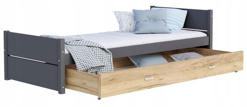 Łóżko młodzieżowe 90x200 szuflada materac TYMON na Arena.pl