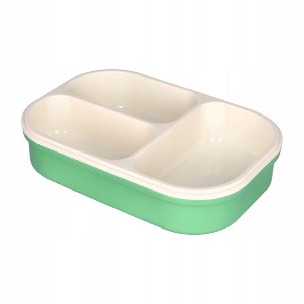 LUNCH BOX ŚNIADANIÓWKA LUNCHBOX 3 PRZEGRÓDKI SZTUĆCE POJEMNIK BOX DO SZKOŁY zdjęcie 11