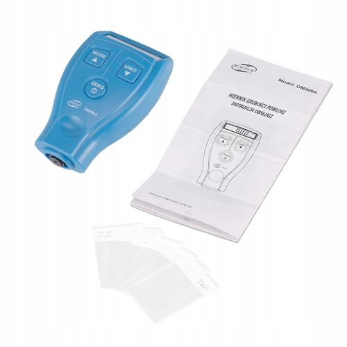 MIERNIK TESTER CZUJNIK GRUBOŚCI POWŁOKI LAKIERU MATERIAŁÓW STAL ALUMINIUM na Arena.pl