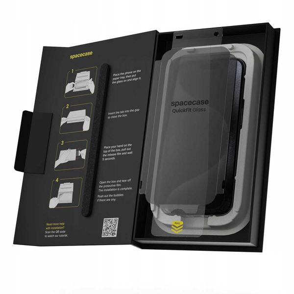 Spacecase Quickfit Privacy Glass Iphone 15 Pro zdjęcie 3