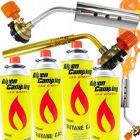 PALNIK GAZOWY DEKARSKI DO PAPY + OPALARKA LUTOWNICA +4 szt GAZ NA