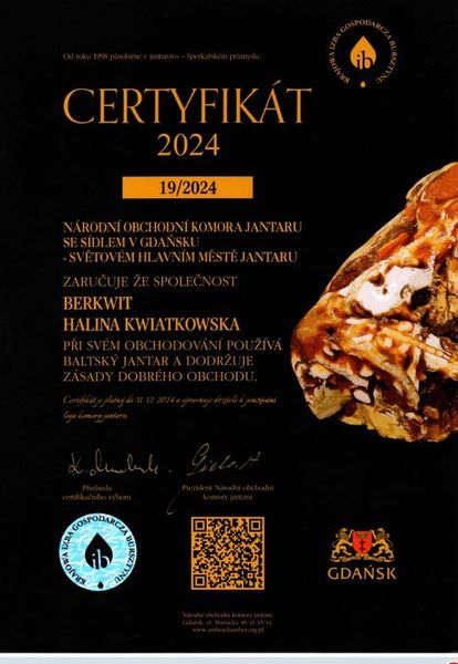 WISIOR BURSZTYN BAŁTYCKI Z CHMURKĄ SREBRO zdjęcie 2