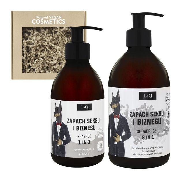 Żel pod prysznic 500 ml i szampon 300 ml DOBERMAN zdjęcie 1