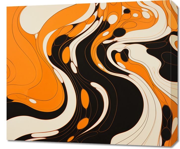 Obraz 70x60cm Tańczący Atrament zdjęcie 1