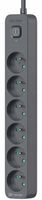 Listwa zasilająca Tracer Power Line+ 1.8m 6 gniazd 230V Wyłącznik Grafitowa