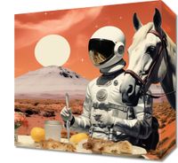 Obraz 30x30cm Obiad na Marsie