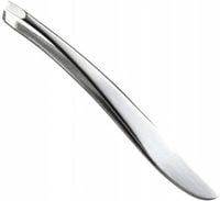 Pęseta do regulacji brwi wygięta stalowa