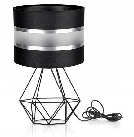 LAMPKA NOCNA STOŁOWA BIURKOWA LAMPA ABAŻUR LOFT E27 LED NOWOCZESNA na Arena.pl