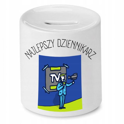 Skarbonka Dla Dziennikarza Najlepszy Dziennikarz Z Nadrukiem Ze Zdjęciem na Arena.pl