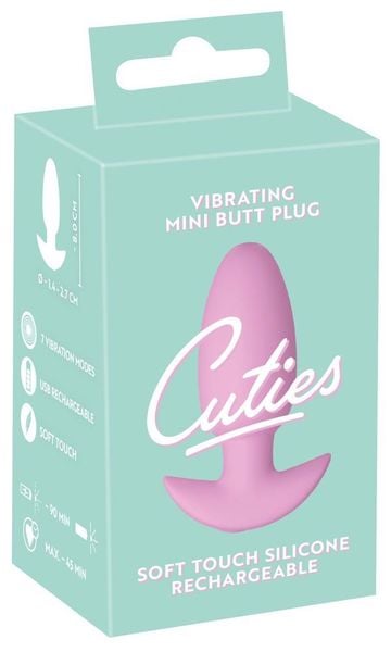 Cuties Vibrating Plug Rose zdjęcie 1